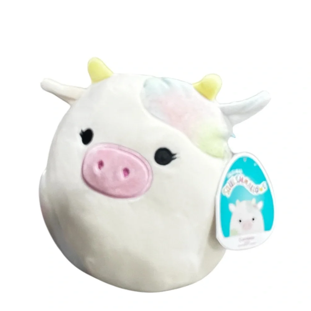 Squishmallows Candess the cow with multicolor spots Kelly toy 8 inch - Picture 6 of 6